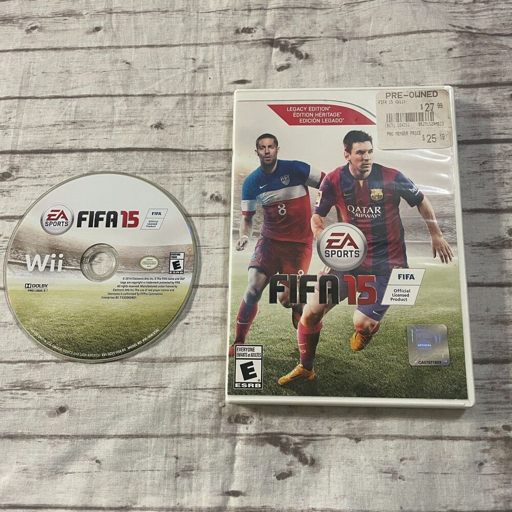 FIFA 15 Legacy Edition (Nintendo Wii, 2014) No Manual